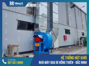 Fume Extraction System of Hong Thien Packaging Factory - Bac Ninh - Vimax - 1