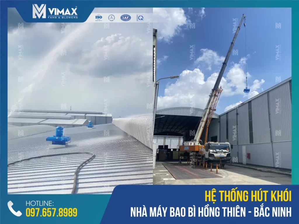 Fume Extraction System of Hong Thien Packaging Factory - Bac Ninh - Vimax - 2