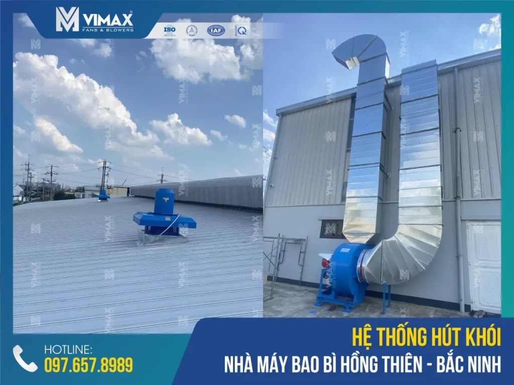 Fume Extraction System of Hong Thien Packaging Factory - Bac Ninh - Vimax - 3