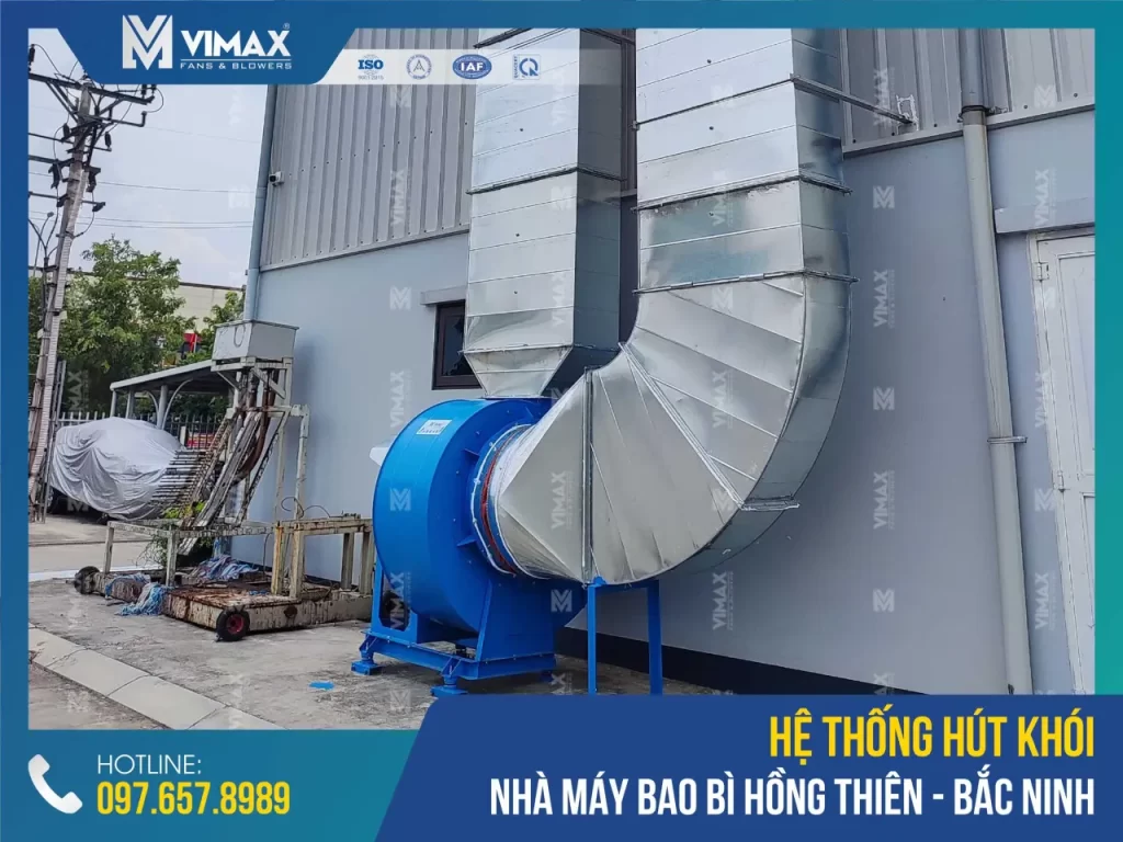 Fume Extraction System of Hong Thien Packaging Factory - Bac Ninh - Vimax - 4