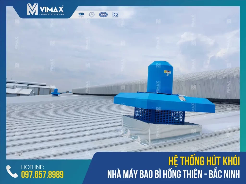Fume Extraction System of Hong Thien Packaging Factory - Bac Ninh - Vimax - 5