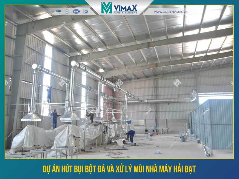Stone Powder Dust Extraction And Odor Treament System At Hai Dat Factory - Vimax - 1