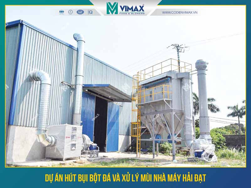Stone Powder Dust Extraction And Odor Treament System At Hai Dat Factory - Vimax